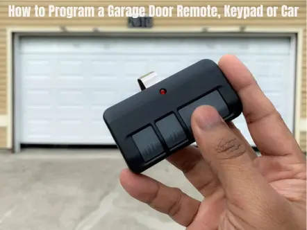 Programming a garage door opener using a smartphone and smart home control system
